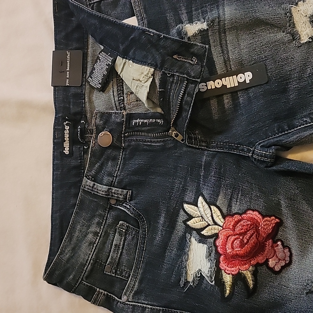 Dollhouse dark denim, Size 7.